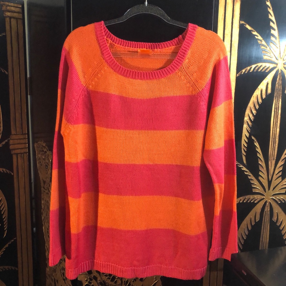 Orange and Pink Sweater- Size XL/TG